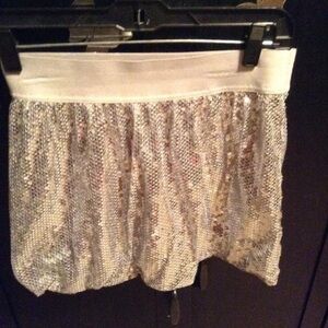 SO Silver Mini Skirt